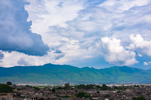 丽江市地标建筑天际线