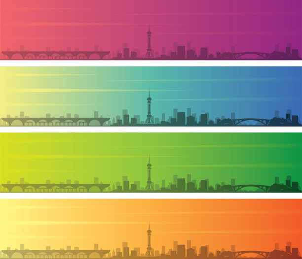 城市天际线,河北省,颜色描述