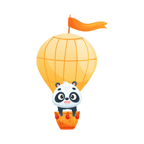热气球熊猫
