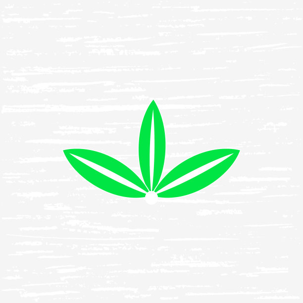 叶子绿色茶叶药品标志logo
