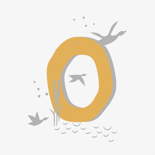 字母标志飞鸟环保logo