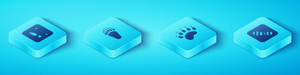 蓝色立体方块logo标志图标