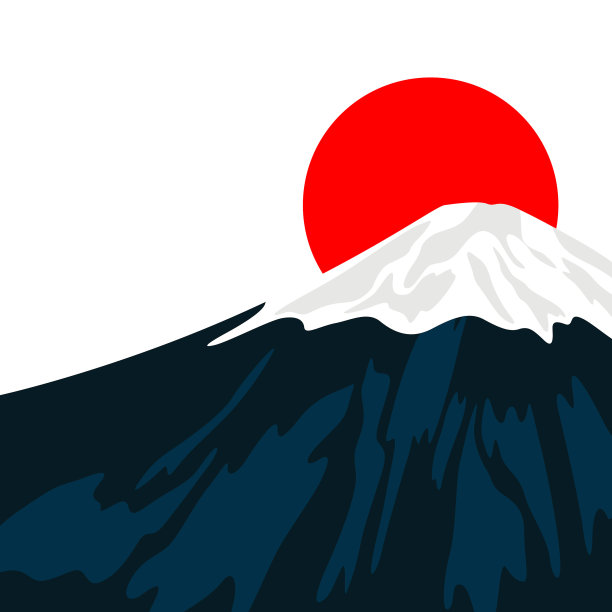 富士山火山logo