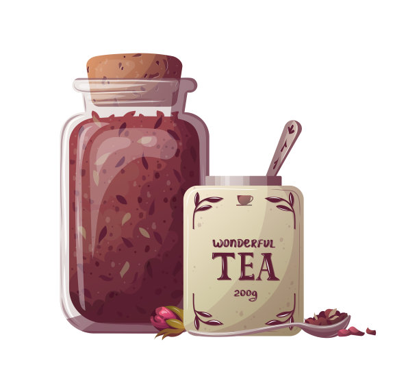 绿茶红茶养生茶广告