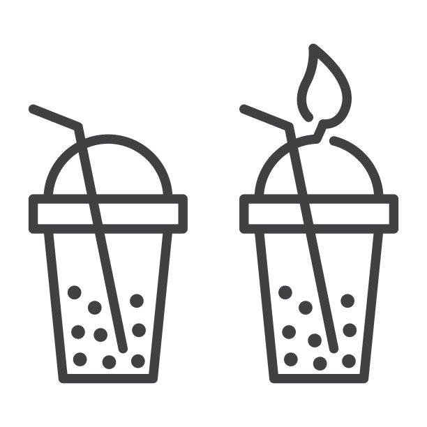 奶茶水果logo标志