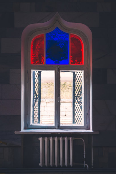 教堂瓷砖教堂花窗玻璃