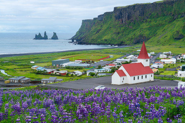 冰岛景观航拍