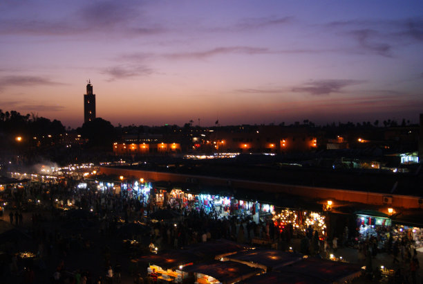 德杰玛恩夫那广场,马拉喀什,摩洛哥文化