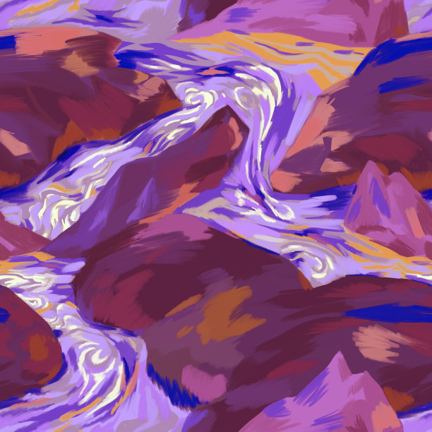 紫山水 大理石纹理贴图素材