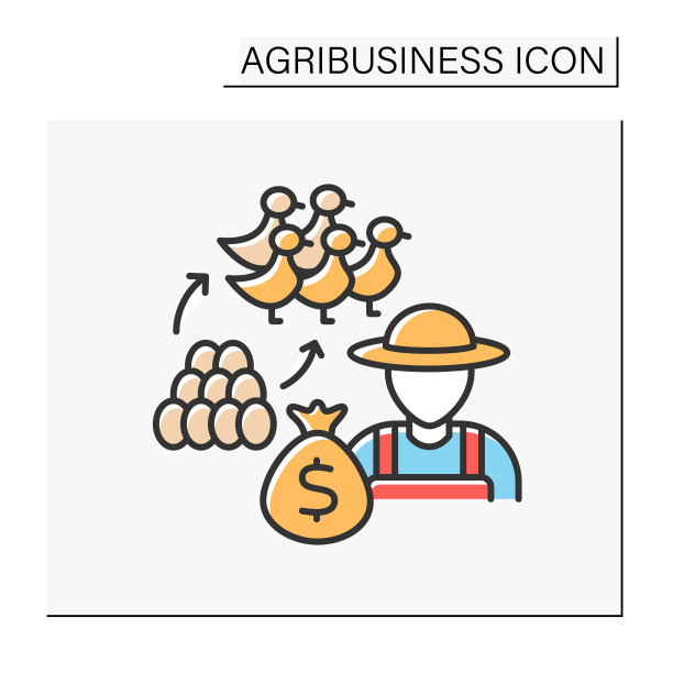 现代农业生产图标