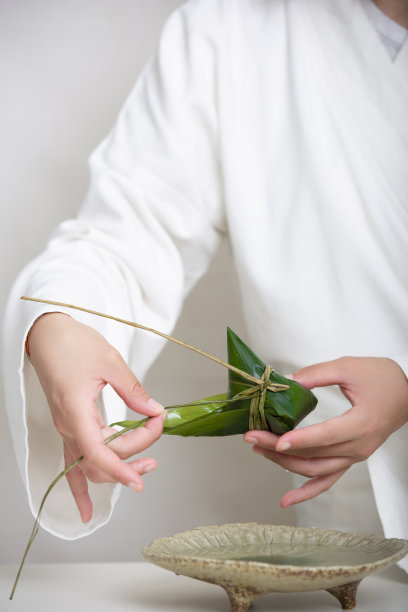 中国传统节日端午节粽子美食白底