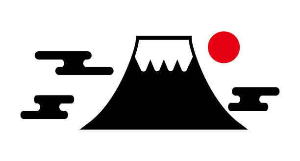 富士山火山logo