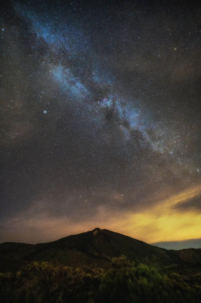 高山星空摄影