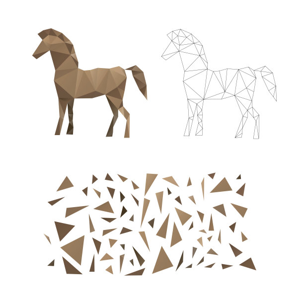 折纸动物风格