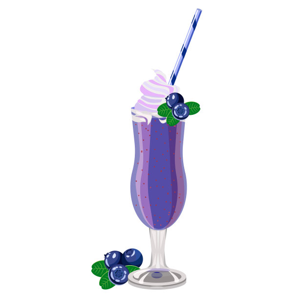 蓝莓汁饮料海报