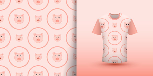 小猪潮流衣服图案设计