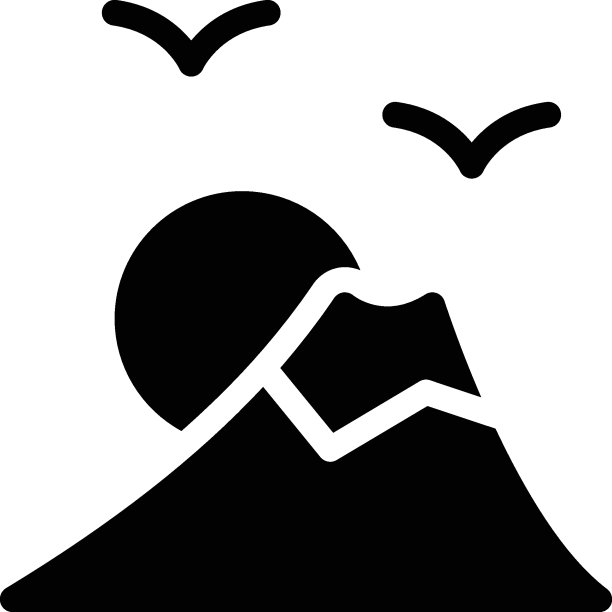 富士山火山logo