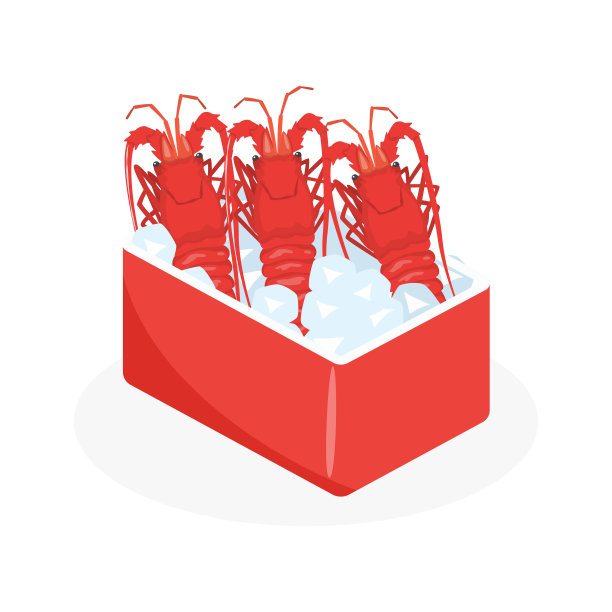 龙虾包装盒图片