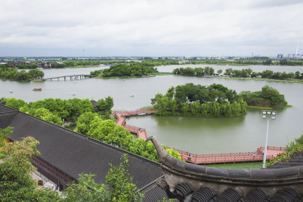 镇江地标建筑天际线