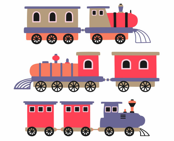 火车儿童画