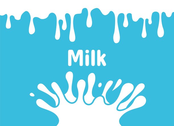 食物牛奶宣传海报广告矢量背景