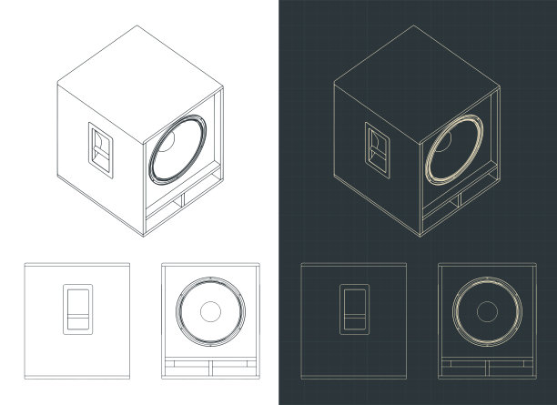 音响配置cad图纸