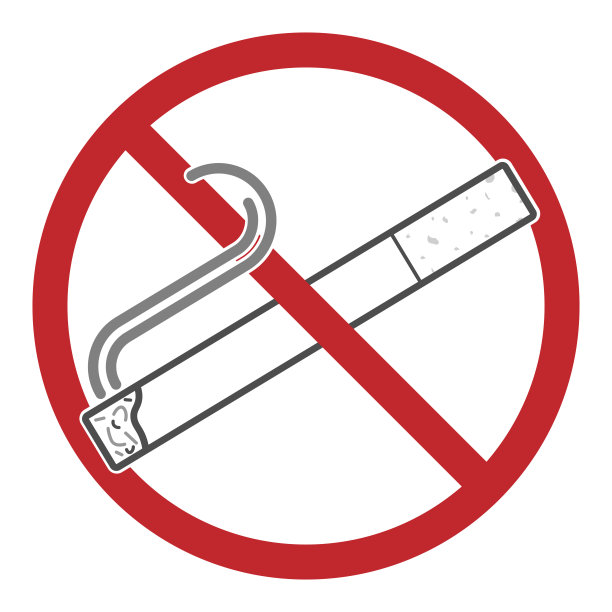 禁止警示图标,禁止吸烟,禁止