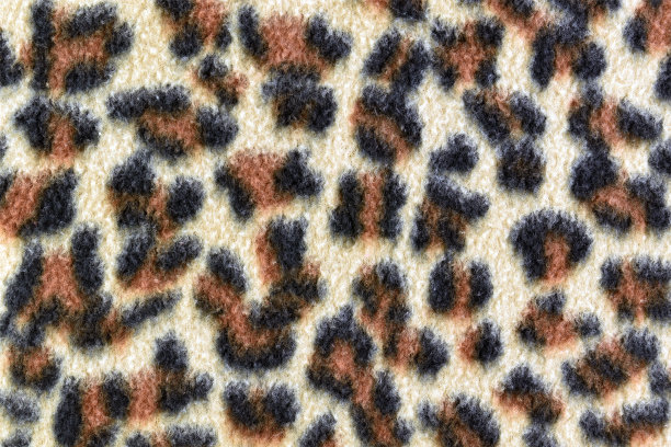 精美豹纹皮草材质背景高清图片