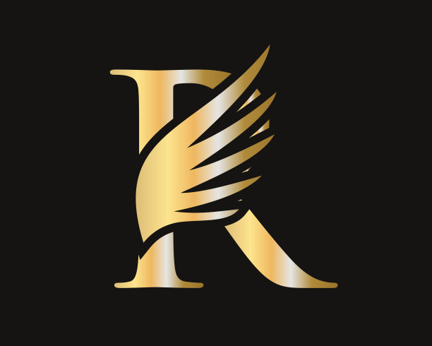 r字母老鹰logo设计