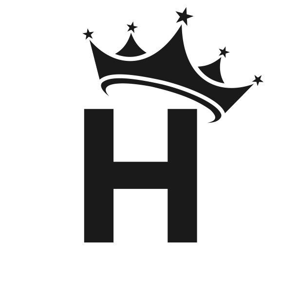 h字母大气logo,标志设计
