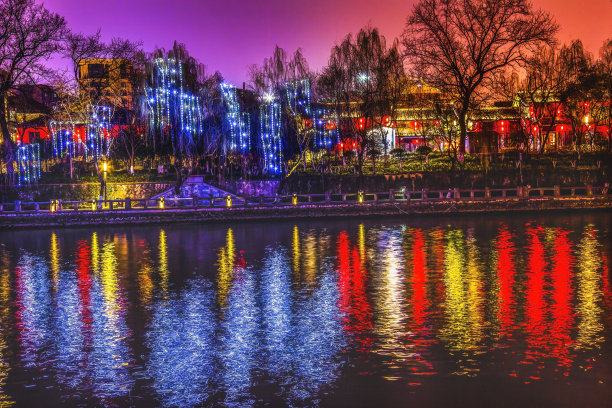 杭州运河夜景,杭州运河夜色