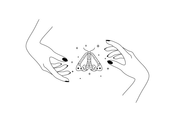 手掌翅膀logo