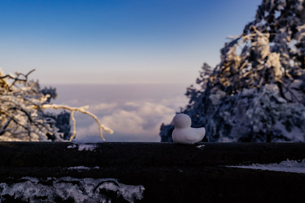 峨眉山雪景