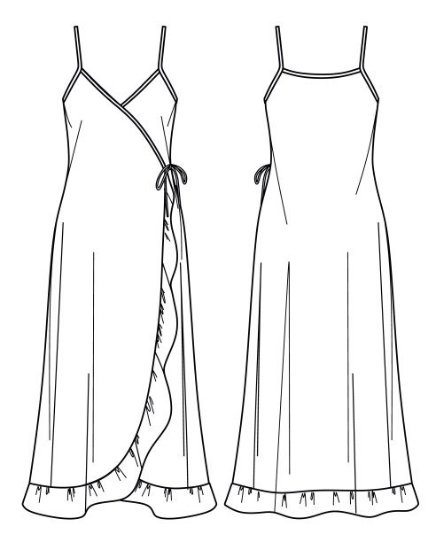 长裙礼服模型