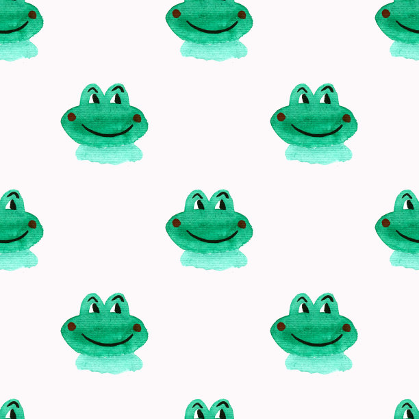 青蛙抽象画