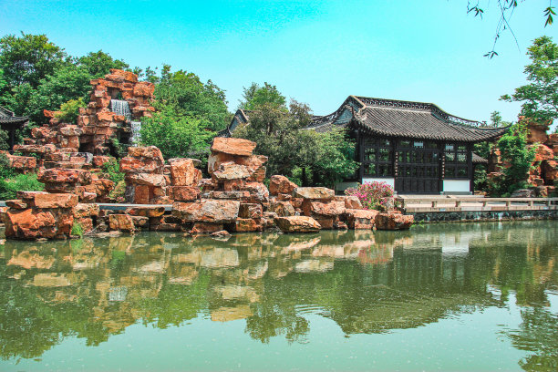 扬州瘦西湖风景摄影图