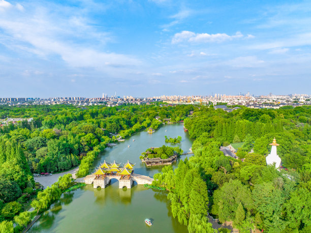 扬州市地标建筑天际线