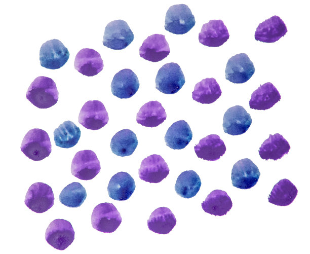 泡泡背景紫色和蓝色的色调