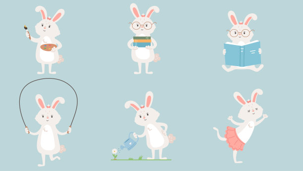 跳芭蕾舞的小兔子
