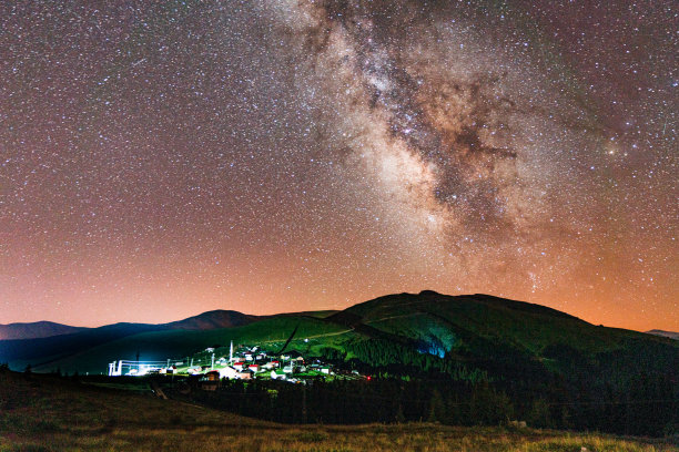 高山星空摄影