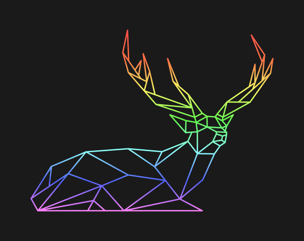 几何鹿logo