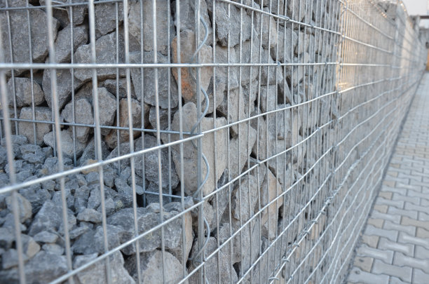石笼墙,镀锌材料,铁丝网