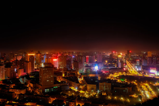中国长春城市夜景