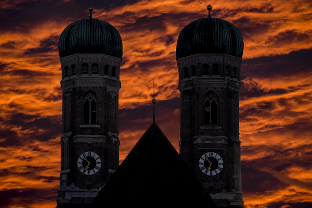 钟塔,尖顶,慕尼黑大教堂