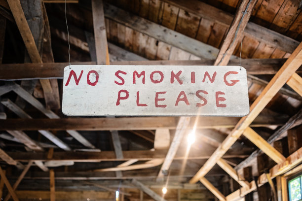 警告标识,吸烟问题,文字
