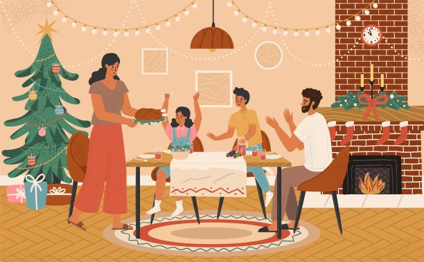 一家人聚餐插图