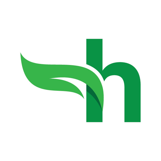 h绿叶环保生态logo