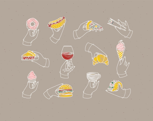 汉堡包菜单设计餐牌