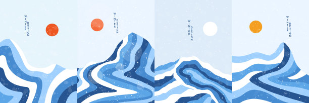日本 冬季旅游 日本旅游海报