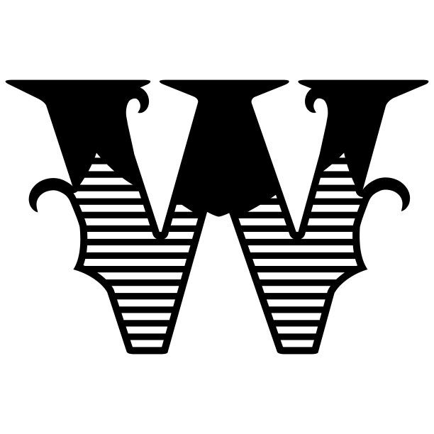 字母w,房屋,logo设计
